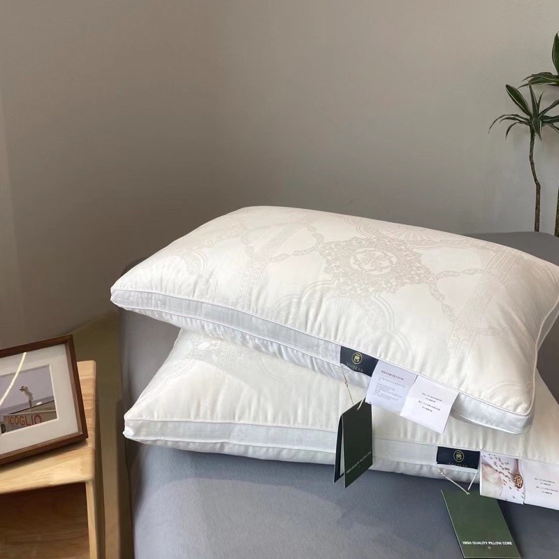 (RG56) (1 Đôi) Ruột Gối Bông Xơ Đậu Nành Nguyên Chất Vỏ Tencel 100s Cao Cấp - Memminbedding Luxury