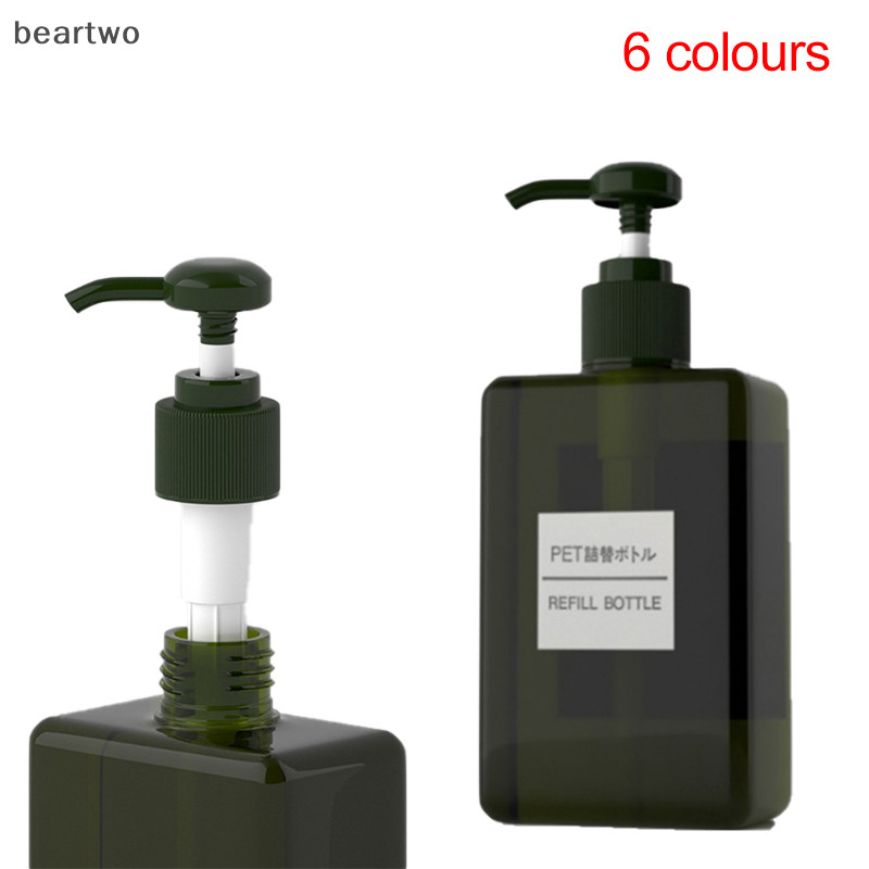 < Beartwo > Chai dưỡng da bằng nhựa trong suốt rỗng Chai chia dầu gội di động (nhãn) Đẹp