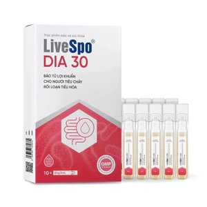 Giảm triệu chứng tiêu chảy cấp - LiveSpo DIA 30( hộp 10 ống x 5ml) - Hàng chính hãng