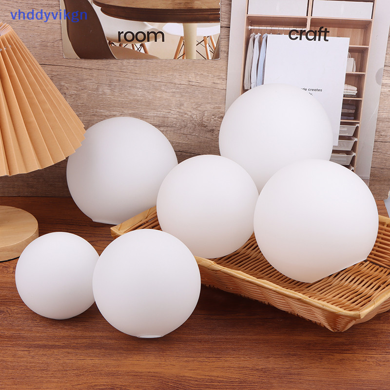 Bóng đèn thủy tinh trắng VHDD, bóng đèn Milky Fitg, D / 6 / 8 / 10cm / D12 / 13cm D15cm Vỏ đèn tròn VN