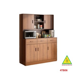 Tủ bếp gia đình gỗ MDF phong cách hiện đại 4TB06 - VĐ Smart Furrniture NỘI THẤT LẮP RÁP VIENDONGADV