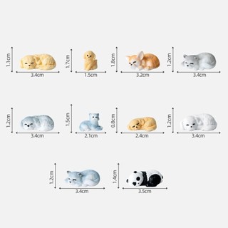 Bức tượng chó con hoạt hình GUSTAVA, Đồ thủ công bằng nhựa DIY Tượng nhỏ cho chó, Trang trí nhà búp bê Đồ trang trí nhà cửa Hình động vật nhỏ dễ thương