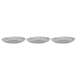 15 Chiếc Khuôn Bánh Trái Cây Khoảng 9,5Cm Bạc Cho Nhà Bếp Món Tráng Miệng Pháp Phô Mai Dài Gân Cạnh Thuyền Nhỏ Hình Bánh Khuôn