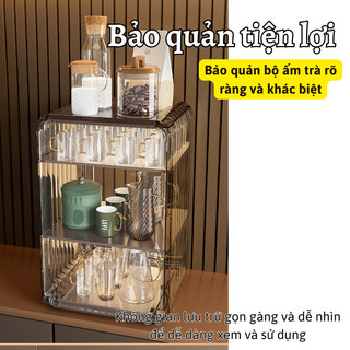 Tủ Đựng Ly Ấm Trà Myd.23 Nhựa Dày, Độ Bền Cao, Trang Trí Nhà Sang Xịn