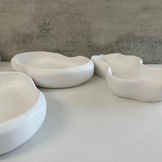Không Đều Hình Bầu Dục Khay Bảo Quản Khuôn Silicon Đĩa Thạch Cao Khay Nhỏ Giọt Keo Chậu Hoa Khay Khuôn
