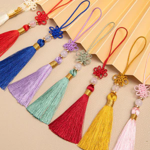 Trung Quốc Vòng Tua Rua Trang Sức Rèm Phụ Kiện Trang Trí DIY Túi Chìa Khóa Viền Thủ Công Mặt Dây Chuyền