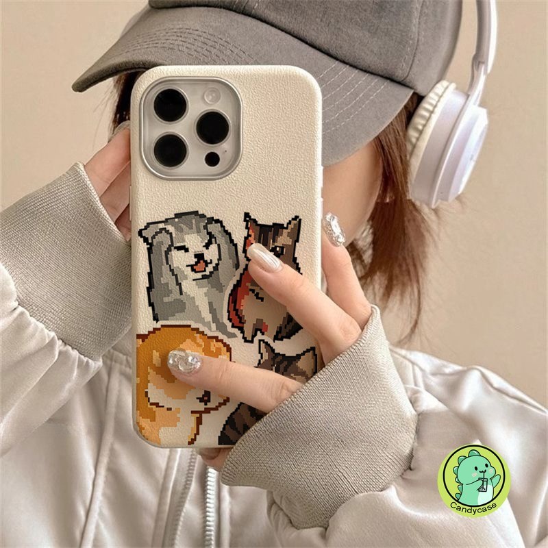 Ốp Điện Thoại Da Meme Mèo Vui Nhộn Cho Honor X9A X9B X9C X9 X8 X8A X8B X7 X7A X7B X7C X6 X6A X6B X6s X5 X5B Plus Magic 6 5 4 Lite 5G 4G Vỏ Mềm Hoạt Hình Pixel Dễ Thương
