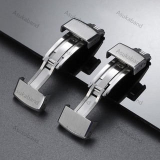 Cao Cấp 304 Chắc Chắn Thép Không Gỉ Đồng Hồ Khóa 16mm 18mm 20mm Kim Loại Khóa Bấm Đôi Nút Gấp Diver Đồng Hồ Khóa Lặn Rùa Khóa Phụ Kiện Đồng Hồ Nam Nữ