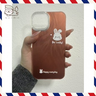 Ốp lưng iPhone hình thỏ đỏ, chống sốc, bảo vệ camera - Tương thích iP Plus/X/XS/XR/11/12/13/14/15/16/16Pro/Max