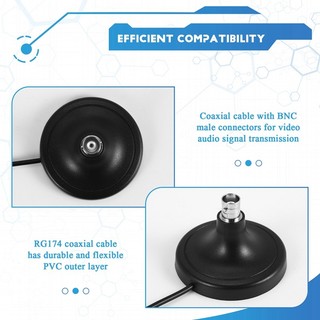 Đế ăng-ten không dây Đế micro ăng-ten có nam châm 3 mét Rg174 Cáp Bnc Nam Trên không