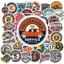 50 Sticker Vintage Label chống nước sticker dán laptop, điện thoại, đàn guitar, mũ bảo hiểm, vali