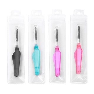 Jay Hai Đầu Lông Mày Bàn Chải Lông Mi Shaper Lược Lông Mi Mascara Bàn Chải Trang Điểm Chải Lông Mày Dụng Cụ Định Hình Lông Mày