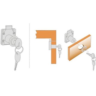 Combo 3 Ổ khóa tủ, khóa hộc kéo, khóa tủ gỗ Everygood cao cấp chắc chắn