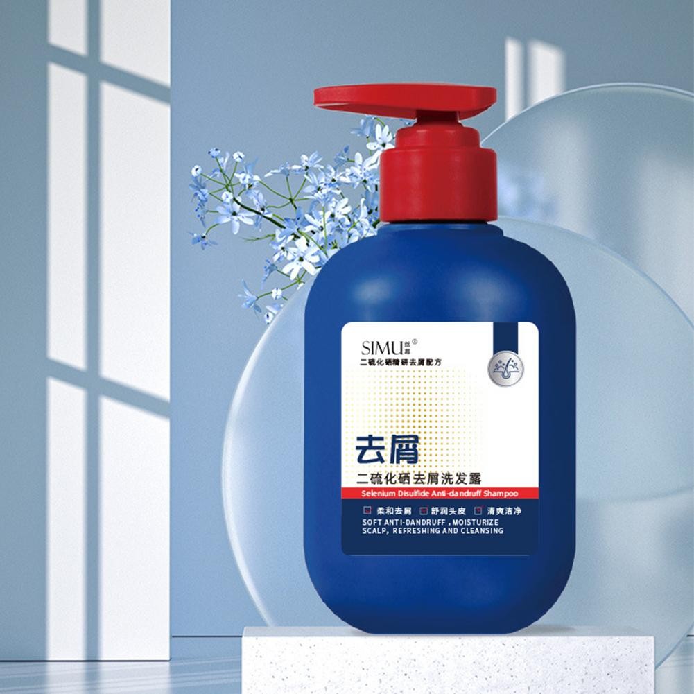 300ml Dầu gội loại bỏ gàu Selenium Disulfide, Dầu gội làm mới và mịn màng M7h4