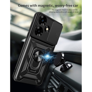 Ốp lưng Infinix Hot 30 X6831 hot30 Mới chống rơi với khung áo giáp kết hợp bộ vỏ cứng di động đẩy cửa sổ bảo vệ vỏ máy ảnh