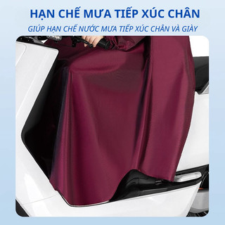 Áo mưa Bunnies House đi xe máy kín người, da cá cao cấp, chống thấm, siêu bền
