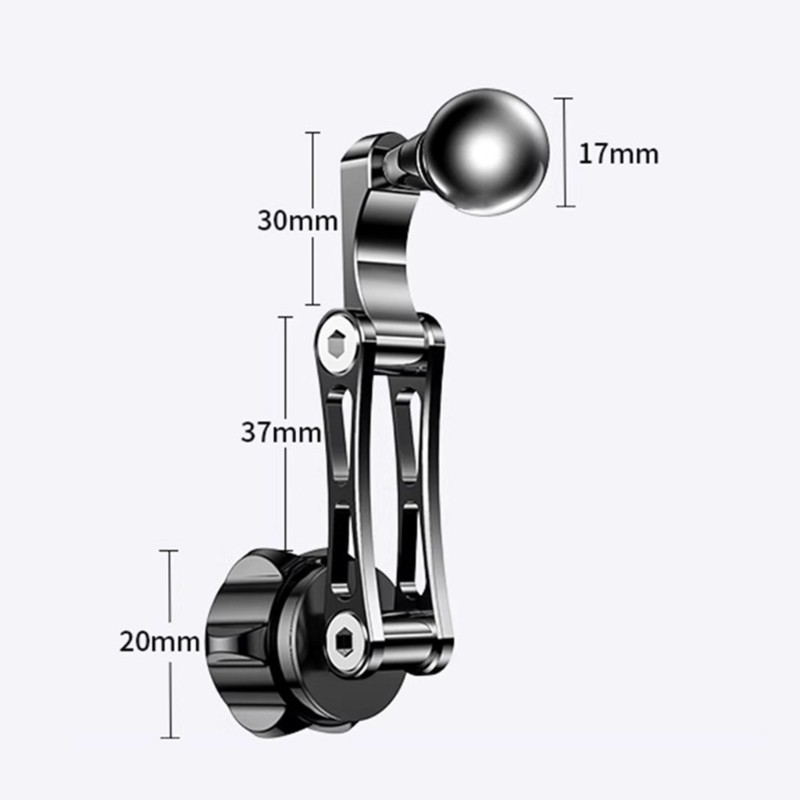 Sela Có Thể Điều Chỉnh Góc 17 Mm Khớp Nối Thanh Kim Loại Đầu Mở Rộng Cho Bảng Điều Khiển Ô Tô Máy Ảnh Giá Đỡ Điện Thoại Giá Đỡ