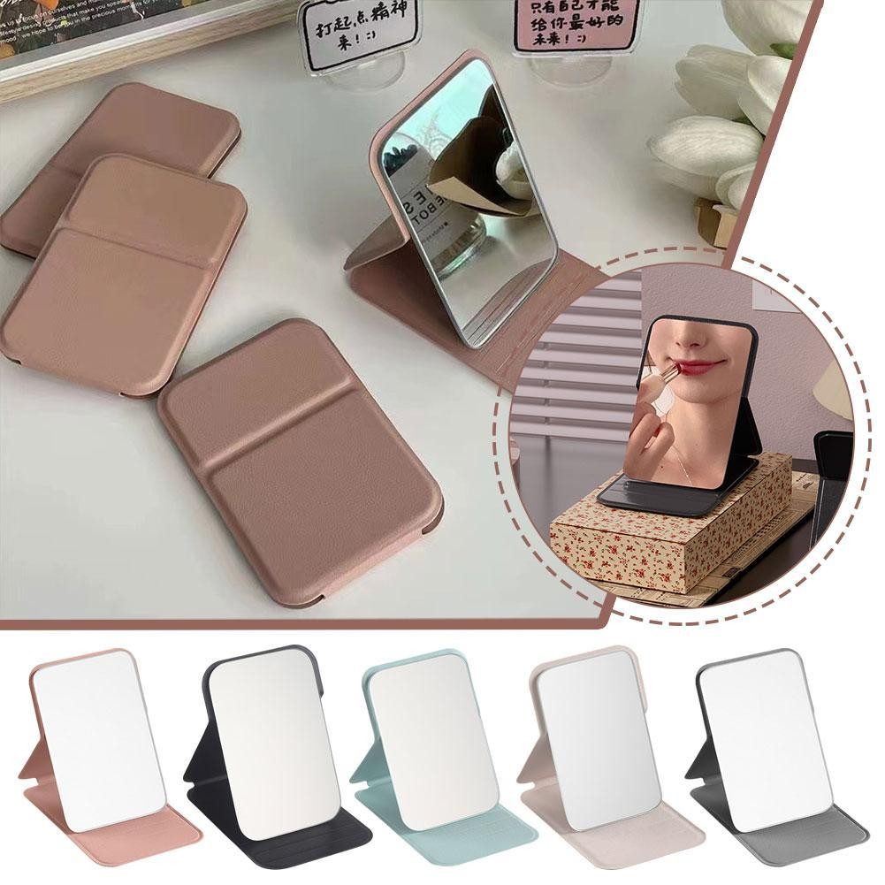 Vanity Gương Trang Điểm Độ Nét Cao Để Bàn Đứng Gấp Di Động Trang Điểm Trọng Lượng Cầm Tay L2u4