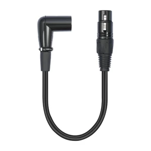 Cáp nối dài Micro BTM 3Pin Nữ sang Nam 90° Uốn cong cho loa ghi âm