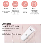 [NÂNG TONE] Kem Chống Nắng Phổ Rộng Và Hỗ Trợ Dưỡng Sáng Da Elravie Mela Return Sun Cream SPF50+ PA++++ 50ml — ảnh 6