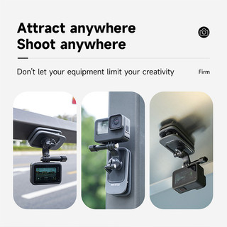 Dành cho DJI POCKET 3 / ACTION 4 / Gopro / Ace Pro, Kẹp ba lô Gimbal Kẹp cố định từ tính là phụ kiện kẹp có thể điều chỉnh để chống trượt và chống mài mòn