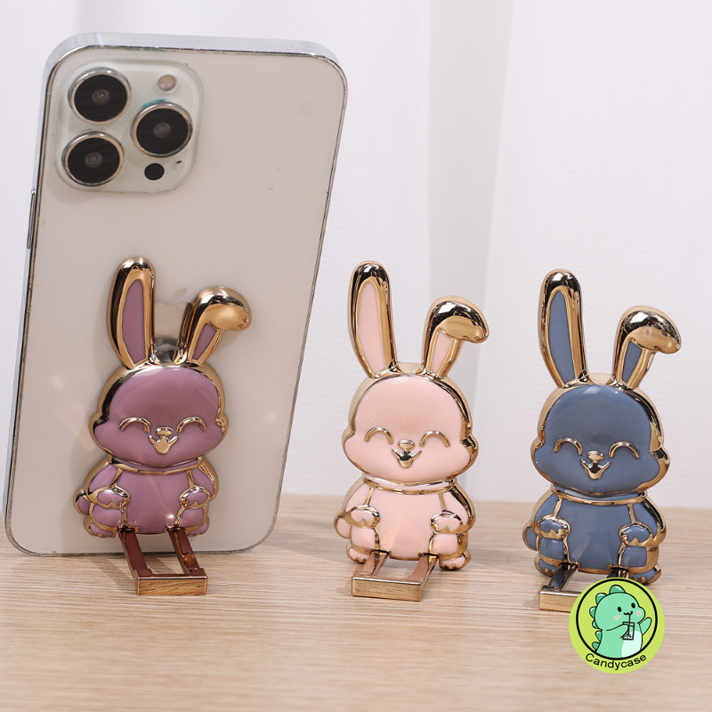 Bunny Nhẫn Giá Đỡ Điện Thoại Di Động Mini Kéo Cần Mở Rộng Tay Cầm Đa Năng Phụ Kiện Cho Điện Thoại Thông Minh