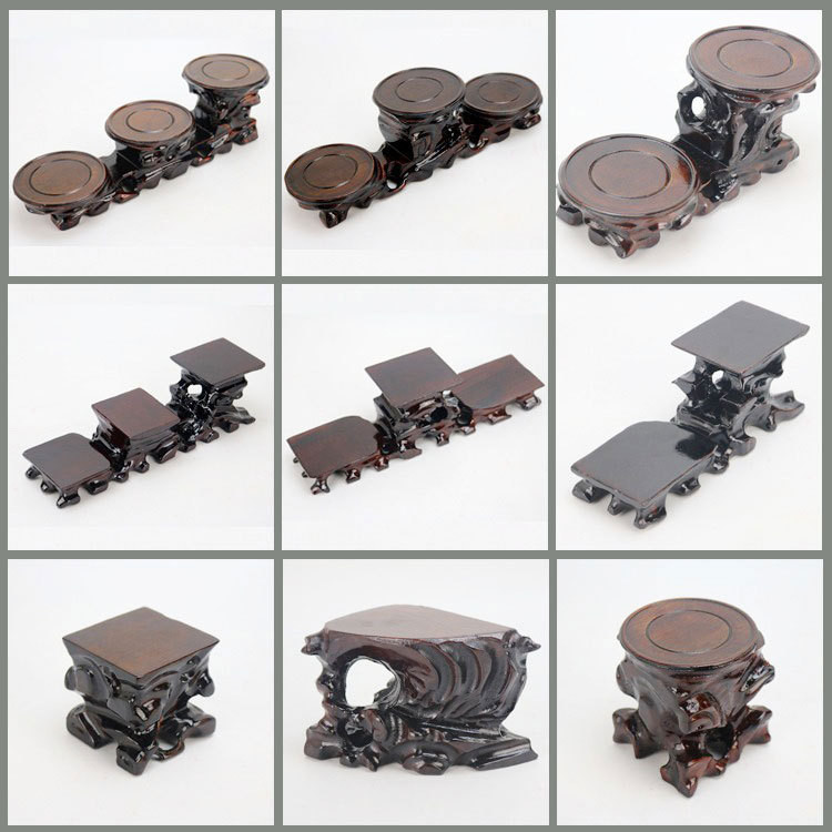 Đôn Tầu Bằng Gỗ Dùng Kê Ấm Chén Trà, Lư Hương, Chậu Cây Bonsai Với Nhiều Kích Thước