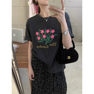 Hiixiivi Áo thun cotton dáng rộng Unisex, tay ngắn, cổ tròn, phong cách Baggy Tee 4/12