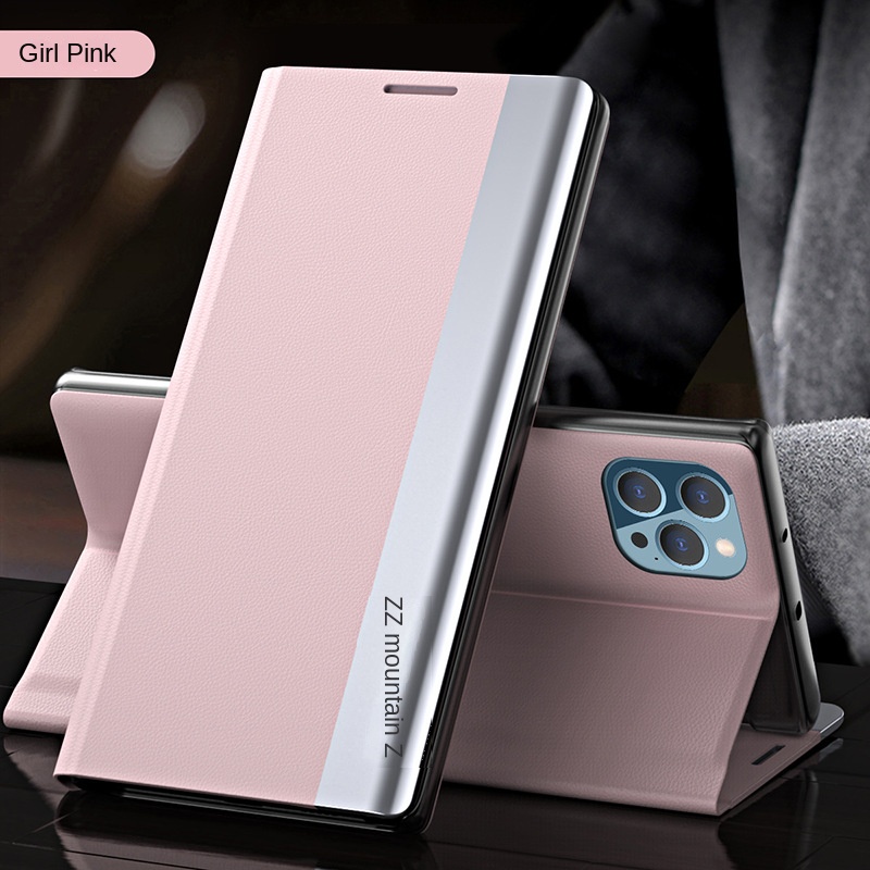 Bao da mạ điện Giá đỡ điện thoại cho IPhone 15 14 13 12 Mini 11 16 Pro Max XS XR X Plus Vỏ chống rơi