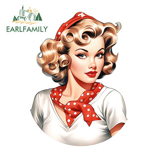 EARLFAMILY 13cm Marilyn Monroe Dán Xe Hơi Hấp Dẫn Sáng Tạo Tắc Xước Chai Nước Tủ Lạnh DIY Decal Nghệ Thuật Đường Phố Dấu Hiệu