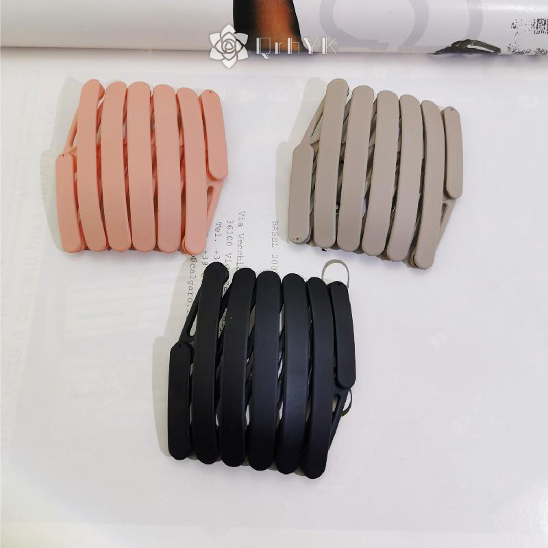 Qrhyk Di Động Chống Trơn Trượt Có Thể Thu Vào Có Thể Gập Lại Băng Đô Quấn Tóc Mới Phụ Kiện Tóc Kẹp Tóc Unisex Mới