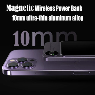 [JLK] Sạc nhanh không dây từ tính 15W cho iPhone 17 Air 16 15 14 13 12 Pro Max sạc dự phòng xiaomi ,S25 Edge S24 Ultra, v.v. Bộ pin ngoài Powerbank Bộ sạc di động