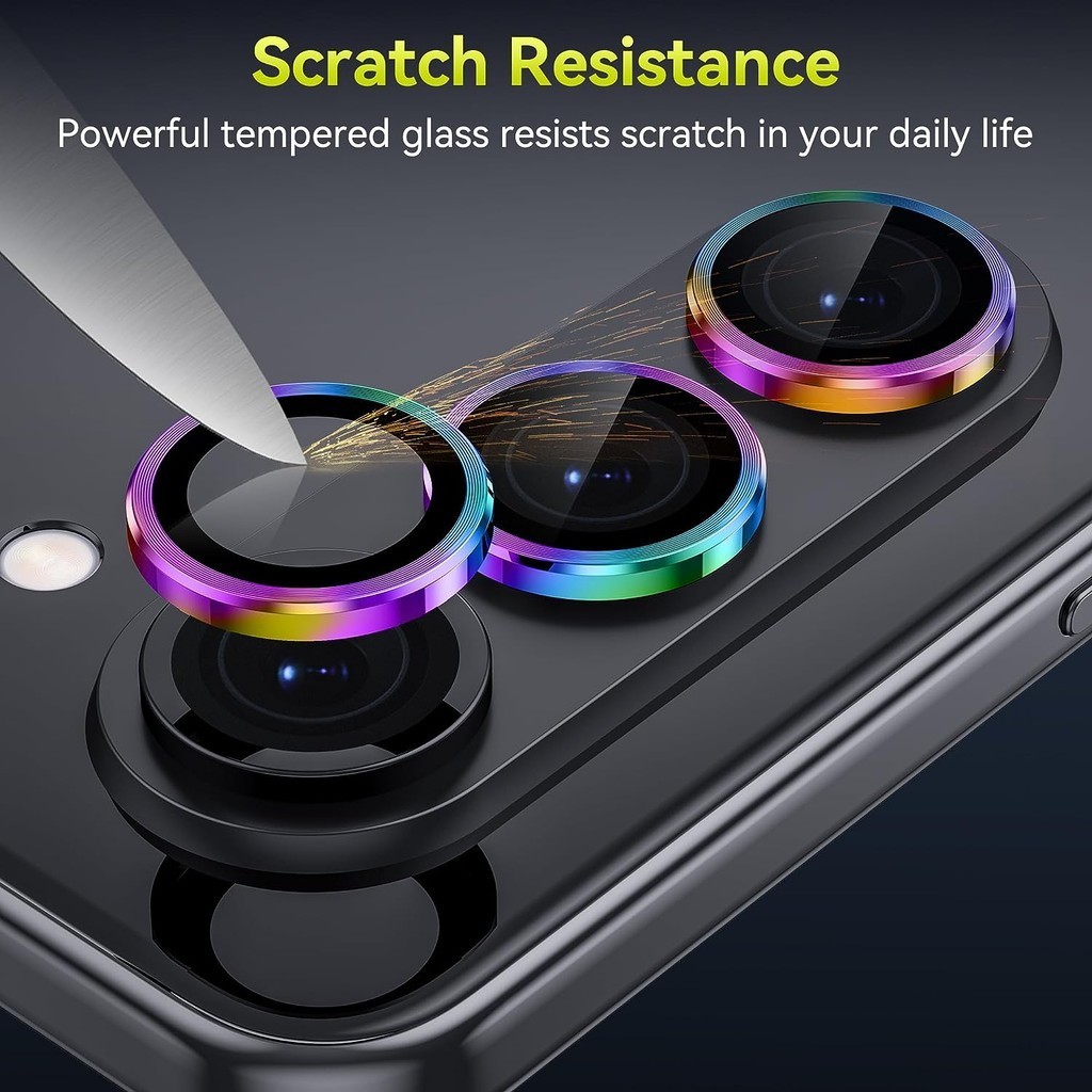 Samsung ZFlip6 ZFold6 ZFlip5 ZFold5 Định Vị Kim Loại Sang Trọng Mắt Đại Bàng Ống Kính Máy Ảnh Kính Cường Lực Cho Samsung Galaxy Z Flip6 Fold6 Flip5 Fold5 Bảo Vệ Ống Kính Điện Thoại Chống Sốc