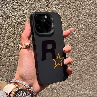 Ốp điện thoại mềm mờ Logo RStar độc đáo Thích hợp cho Iphone 13promax 14promax 15promax 11 12 13 14 15 pro max 14pro xr x xs max 7 8plus Vỏ bảo vệ chống sốc HCUP
