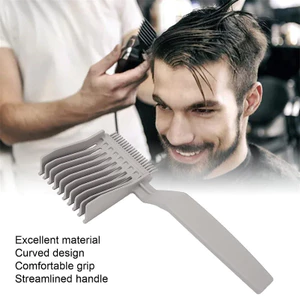 Lược cắt tóc nam Lược thay đổi dần dần Đầu dầu Caliper Lược tay cầm dài Lược cắt đẩy