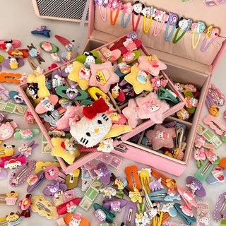(21 Miếng) Sanrio Bangs Side Kẹp Tóc Hoạt Hình Hàn Quốc Dễ Thương Kẹp Tóc Phụ Kiện Tóc