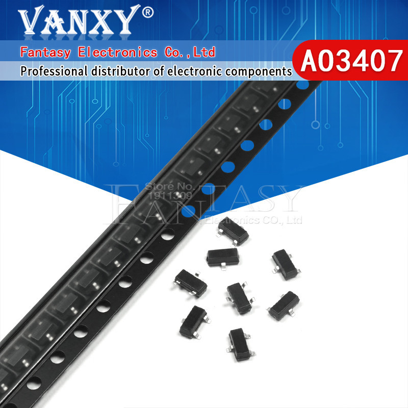 Bộ 50 AO3407 SOT23-3 AO3400 AO3401 AO3402 AO3404 AO3406 A09T A19T A29T ...
