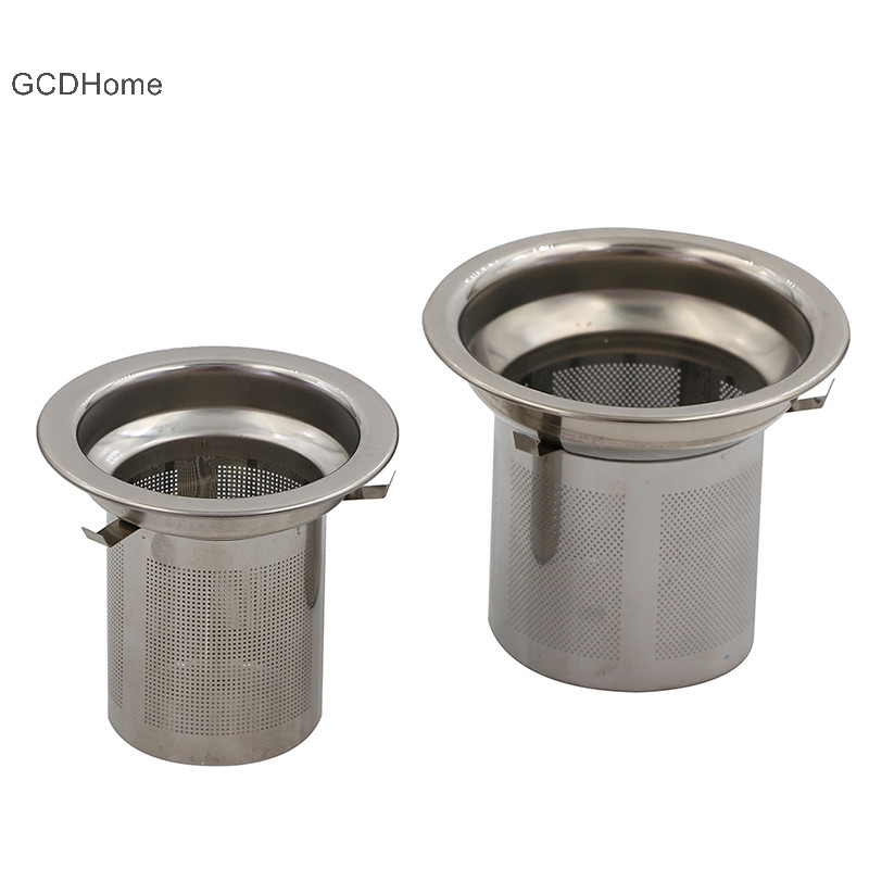 Gcdhome Lưới có thể tái sử dụng Máy lọc trà Lá Bộ lọc gia vị bằng thép không gỉ cho ấm trà HOT
