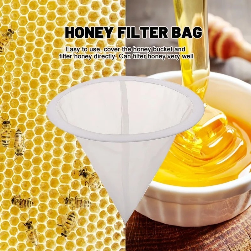 Túi lọc thực phẩm Nylon - Thiết bị nuôi ong Dụng cụ nuôi ong - Lưới lọc mật ong - Bộ lọc sữa đậu nành hình phễu 150 lưới - Máy lọc lớp lưới sợi - Tiện ích nhà bếp