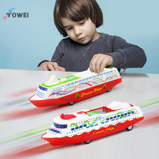 YOWEI 1 Bộ Sưu Tập Mô Hình Thuyền Du Lịch Kéo Lại Trượt Tàu Hơi Nước Trượt Quà Tặng Cho Trẻ Em Trò Chơi Trẻ Em Mới Lạ Gag Đồ Chơi VN