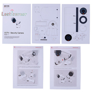 [Lostcorner] Mô hình giấy 1: 1 An ninh giả Camera giám sát giả Mô hình an ninh Câu đố [Mới]