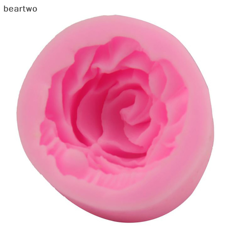 < Beartwo > 3D Hoa Hồng Hình Silicone Fondant Xà Phòng Khuôn Bánh Cupcake Dụng Cụ Làm Bánh Đẹp
