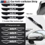 4 KIA Cửa Xe Chống Va Chạm Dải Tự Động Tay Cầm Phía Sau Gương Cản Miếng Dán Mới Trong Suốt Sợi Carbon Kết Cấu Chống Trầy Xước Miếng Dán Cho EV6 GT Carnival Soul EV Picanto R