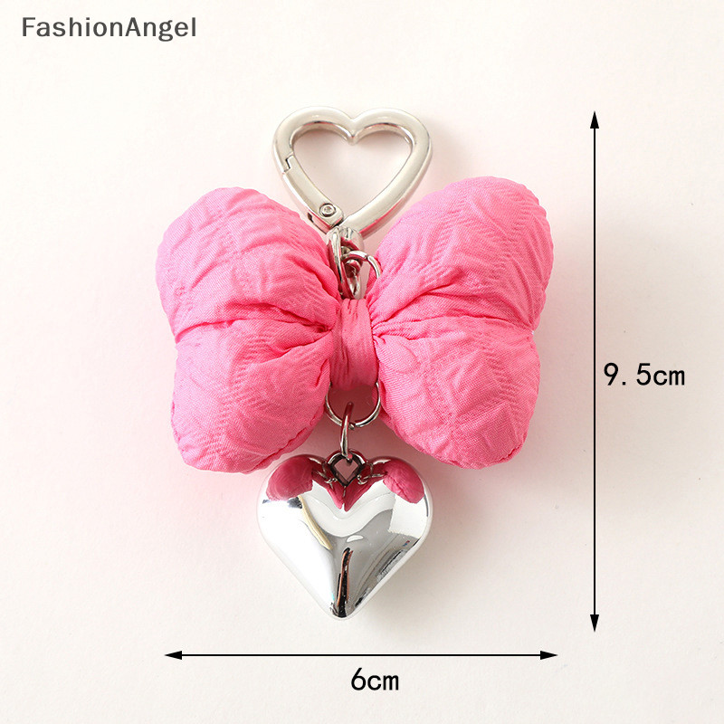 FashionAngel Thời Trang 3D Nơ Móc Khóa Bông Ngọt Ngào Đầy Nơ Móc Khóa Cho Bé Gái Ba Lô Mặt Dây Chuyền Trang Trí Quà Tặng TH
