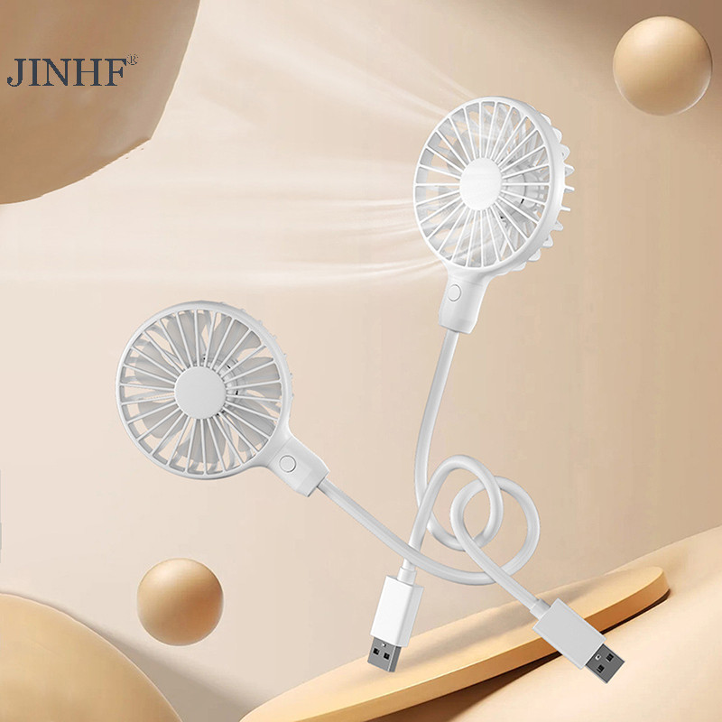 JINHF Mùa Hè Ngoài Trời Và Du Lịch USB Sạc Quạt Cầm Tay Làm Mát Im Lặng Không Dây Chơi Cắm Quạt HOT