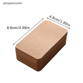 Airspecutin 100 Cái / hộp Thẻ Giấy Trống Danh thiếp Tin nhắn Cảm ơn Thẻ Wrig Thẻ Đánh dấu Thẻ Học tập EN