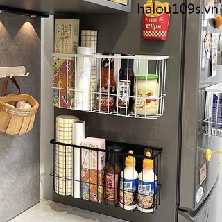Tủ Lạnh Kệ Từ Tính Đa Năng Lưu Trữ Bên Ngoài Dụng Cụ Tiện Dụng Bọc Nhựa Móc Lưu Trữ Nam Châm Trang Trí Tủ Lạnh Miếng Dán