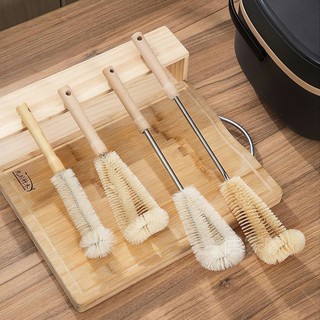 Cọ Vệ Sinh Bình Nước / Cà Phê / Các Loại Chai, Có Cán Bằng Gỗ Hình Tiện Dụng SUNND