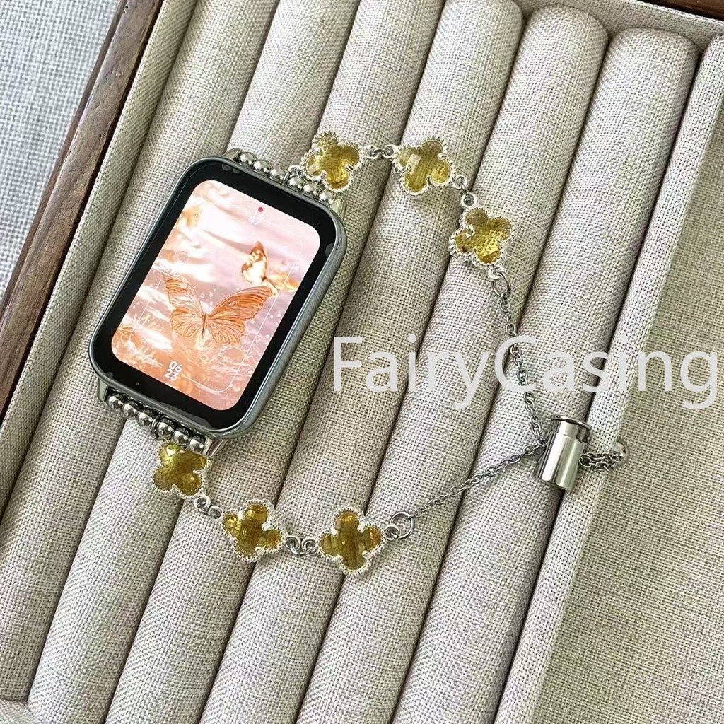 Dây đeo đính cườm ngọt ngào dễ thương cho Huawei Watch Fit 4 Pro 3 Band Accesorios cho Huawei Band 11 Pro 10 9 8 Vòng đeo tay NFC
