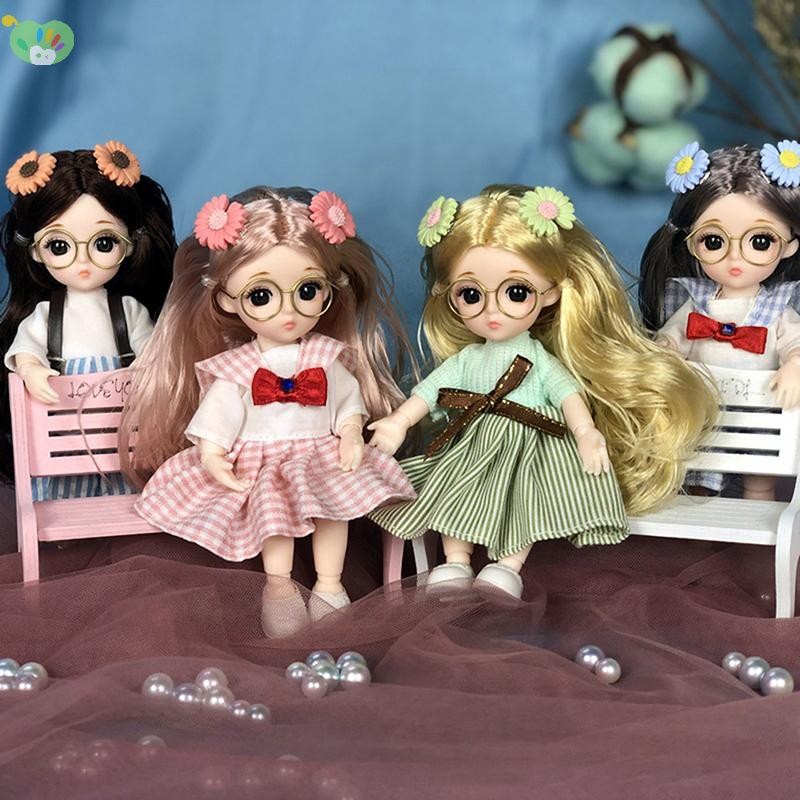 [XZNZMM] Quần áo búp bê 16-18 cm OB11 Váy quần áo búp bê 1 / 12 Phụ kiện búp bê Bộ đồ trang phục cho bé gái Quà tặng LMWU